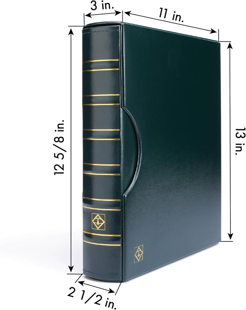 Lighthouse - GRANDE Classic Currency Album Set, 3-Ring Binder with 20 Pages for 80 Raw Modern US Banknotes - Green - Image 4